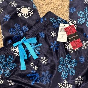 Women's Blue Snowflake Pajama pants